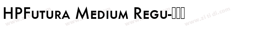 HPFutura Medium Regu字体转换